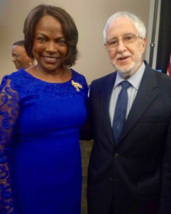 otow dem club president dan lack with val deming