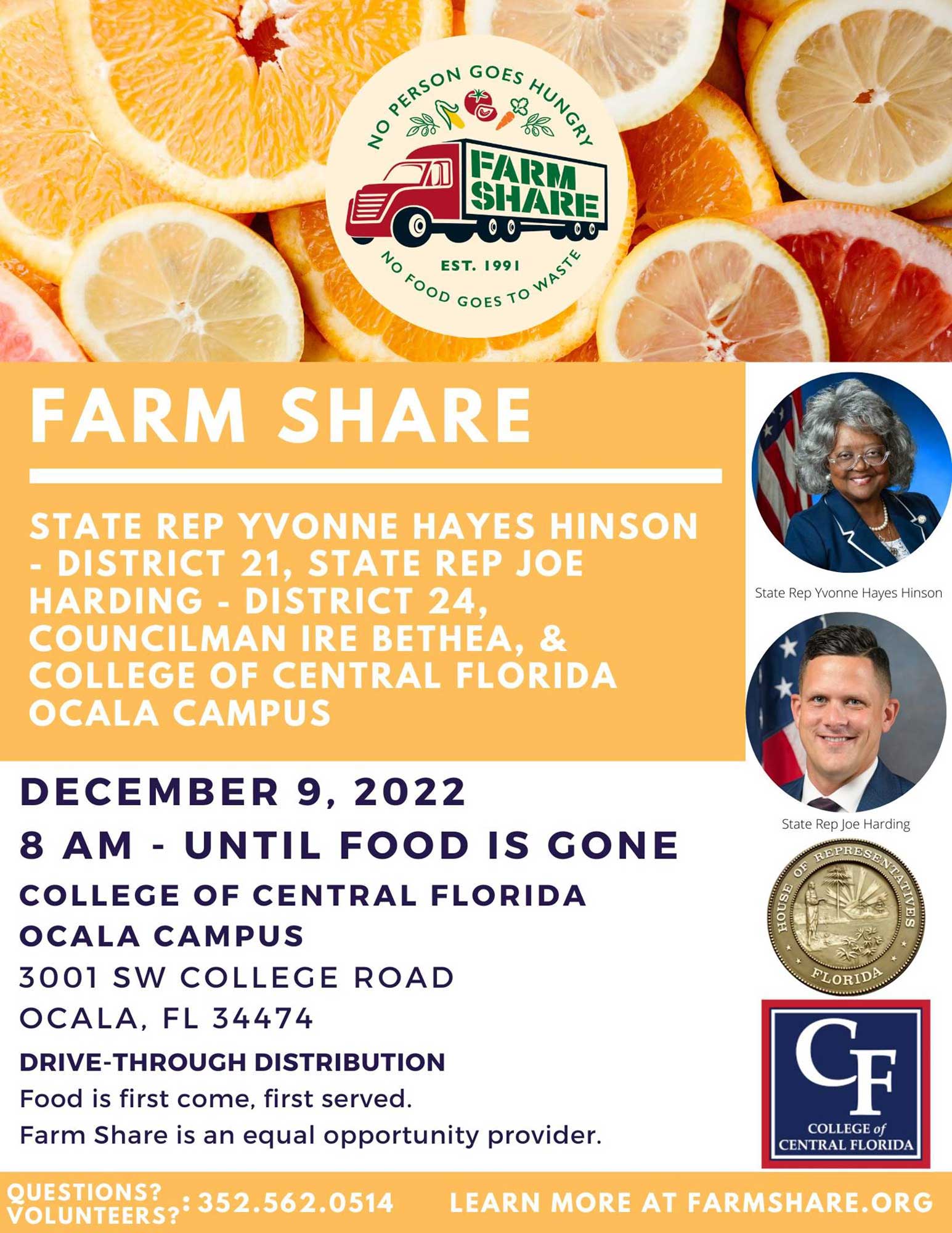 Farm Share Event Dec 9