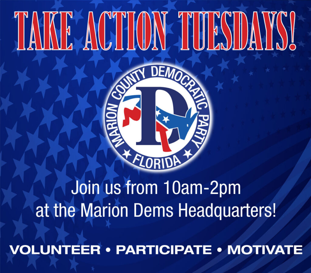 Take Action Tuesdays at the Marion Dems HQ!