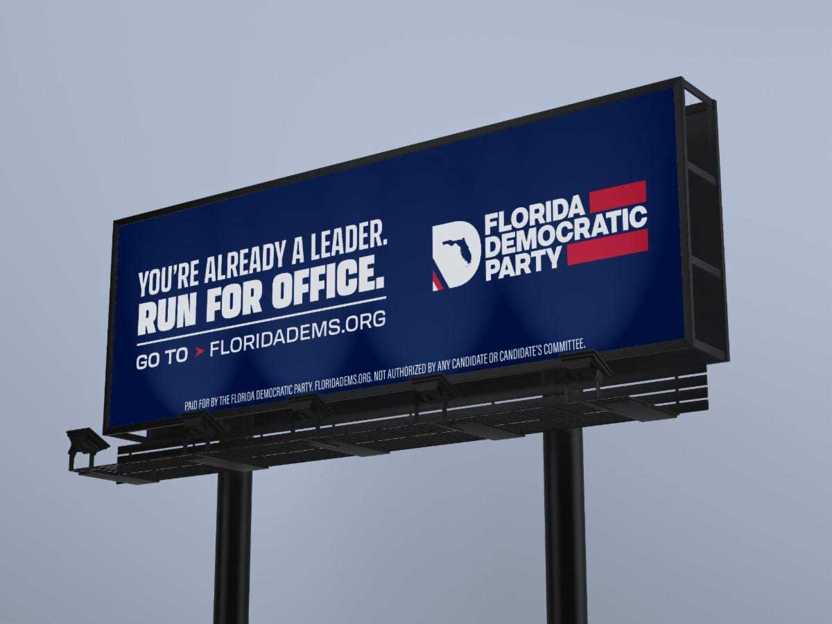 Run for office billboard