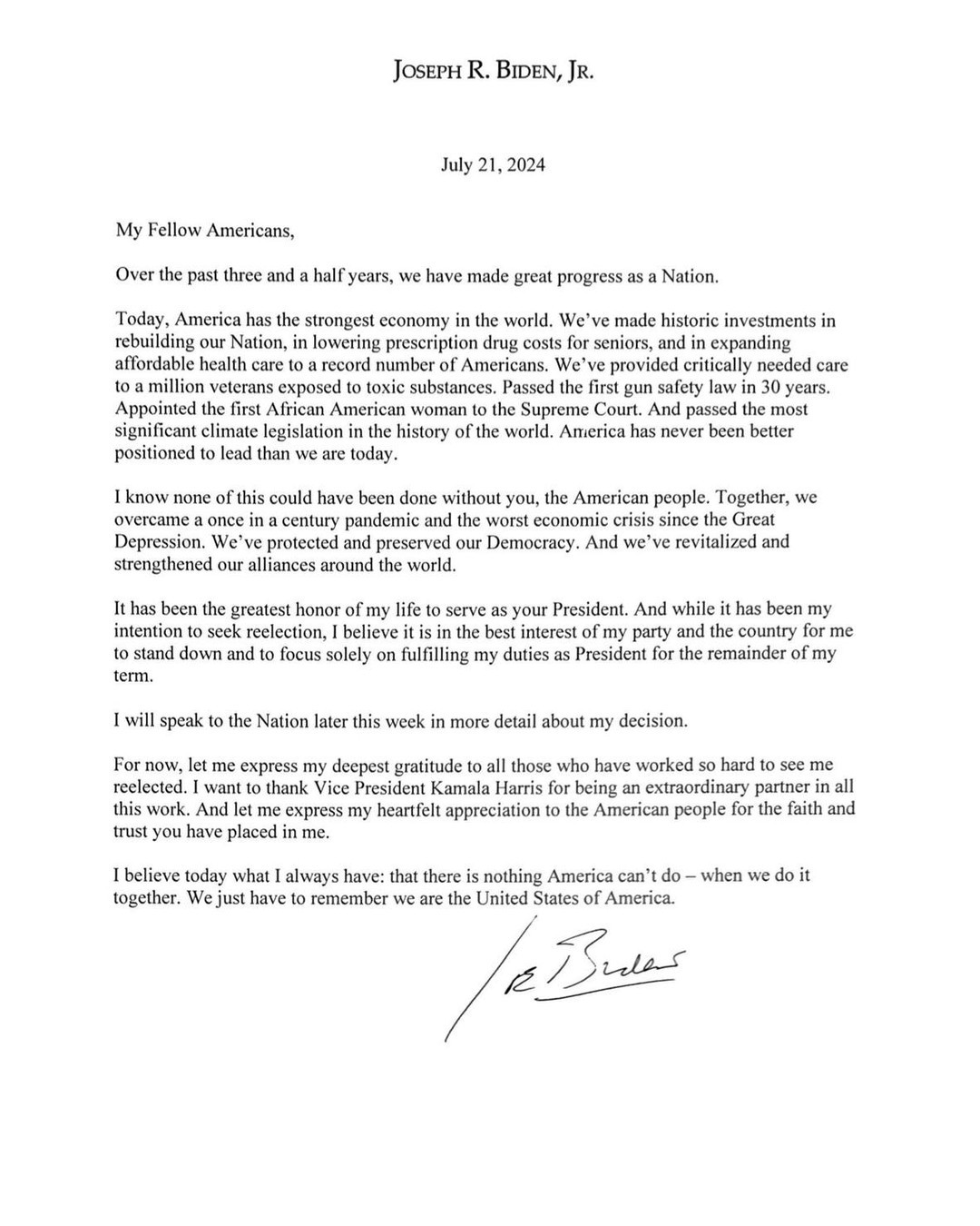 Biden Letter 7-21-2024
