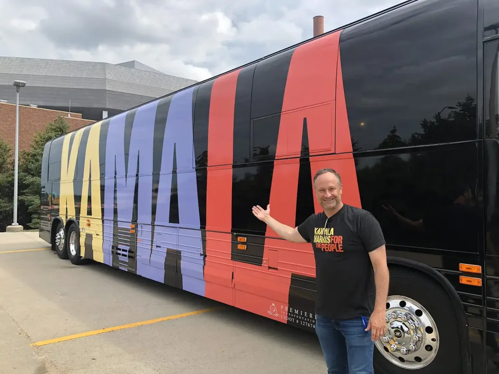 Doug Emhoff Bus Tour for Kamala