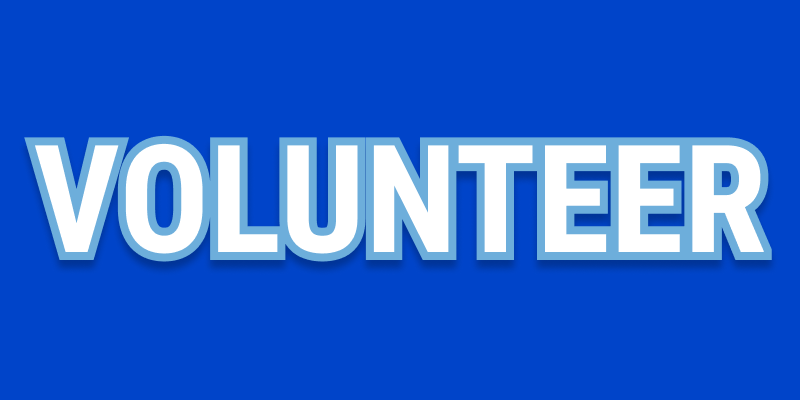VOLUNTEER Volunteer graphic